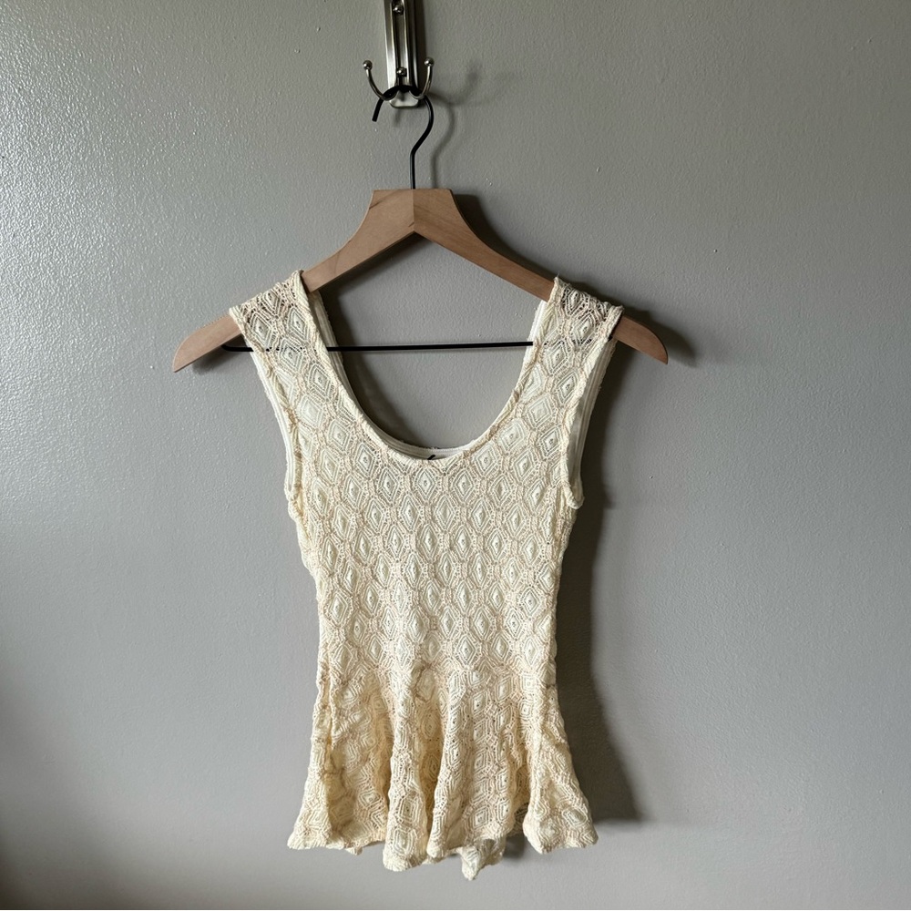 Windsor Lace Peplum Top